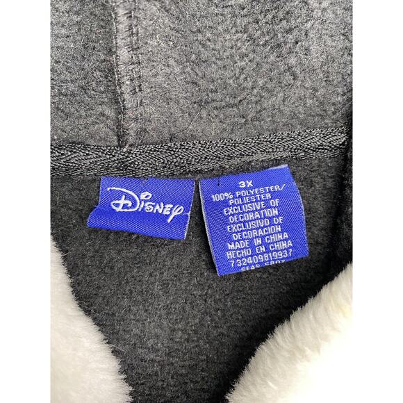 Vintage Disney GRUMPY Women’s 3XL Full Zip Hoodie Sweatshirt Blue Tag Fleece - Picture 3 of 3